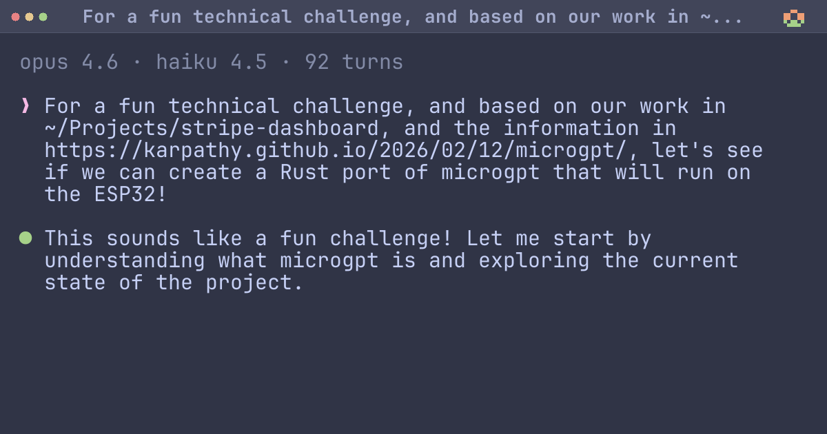 For a fun technical challenge, and based on our work in ~/Projects/stripe-dashboard, and the informa